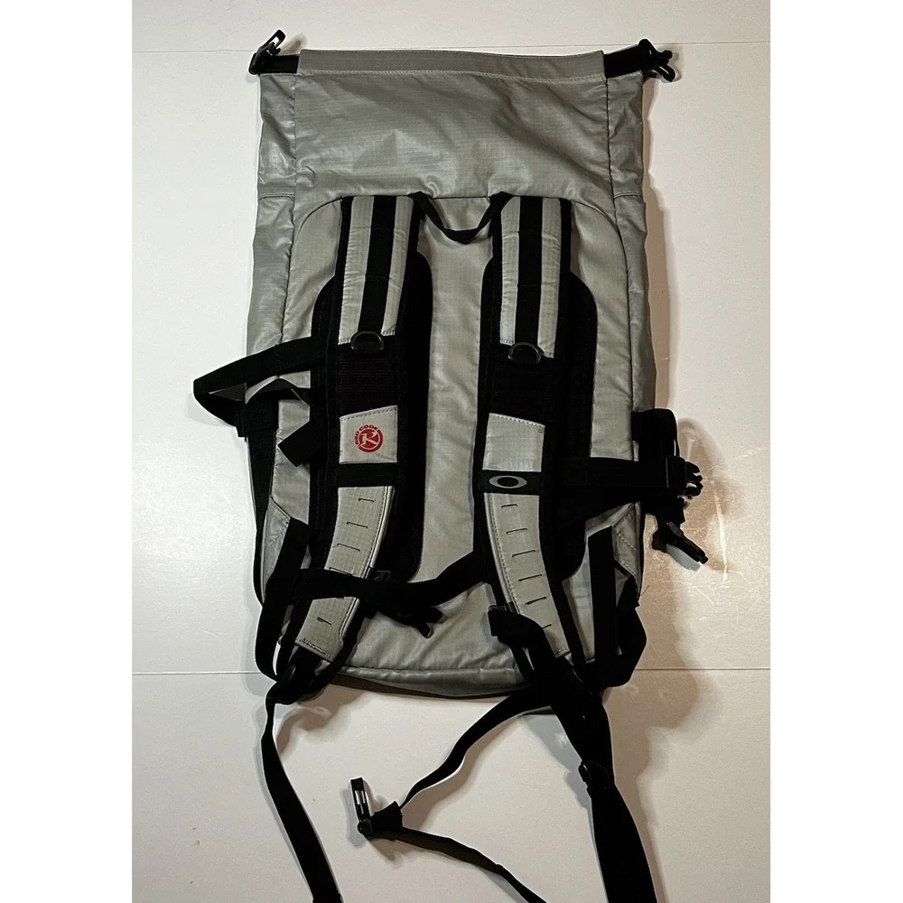 Oakley Backpack Red Code Wet Dry Bag Stone Gray VTG